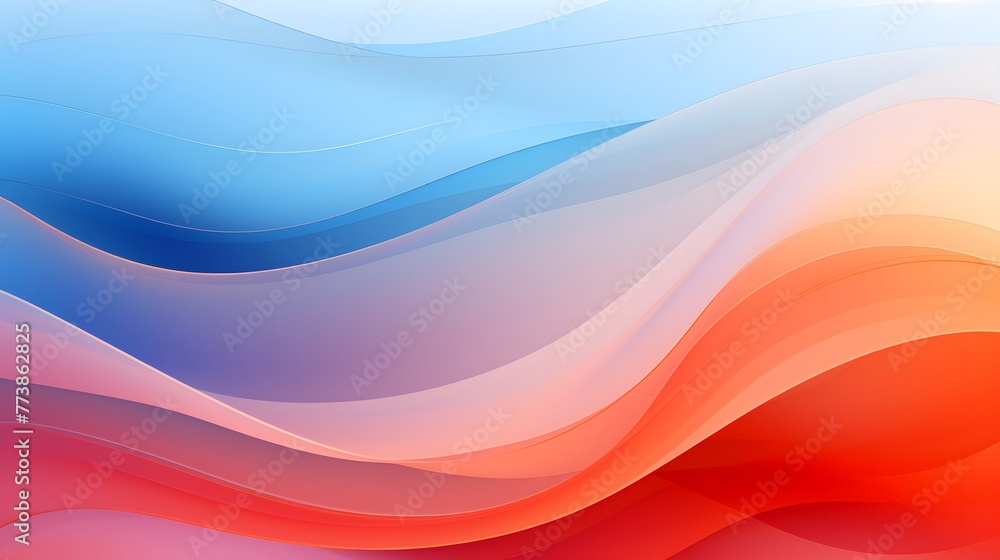 Abstract Design Background, Large orange and blue-white gradients, minimalism, orange and red, light red and light pink, gradients, rounded. For Design, Background, Cover, Poster, ppt, kv Abstract Design Background, Large orange and blue-white gradients, minimalism, orange and red, light red and light pink, gradients, rounded. For Design, Background, Cover, Poster, ppt, kv