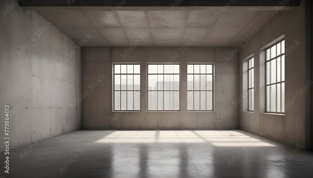 Living room interior style loft on empty concrete wall background Living room interior style loft on empty concrete wall background