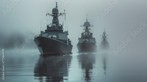 Group of Boats Floating on Water