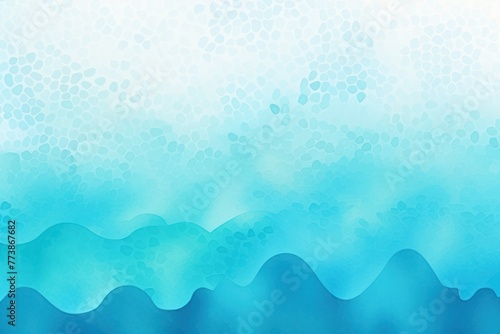 Cyan watercolor abstract halftone background pattern