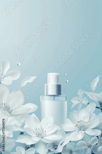 Realistic background for product cosmetic or skincare.