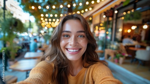 Woman in Yellow Hat and Scarf