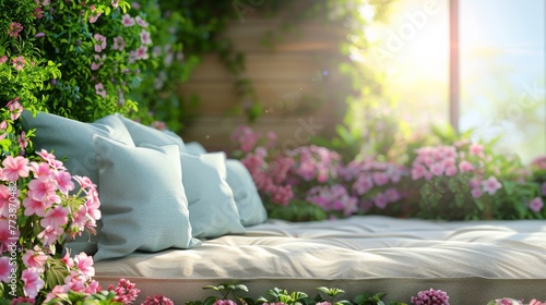 Pink Flowers in Vase on Table
