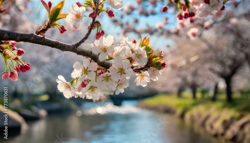 Blossoms of the Cherry Tree: A Springtime Symphony"