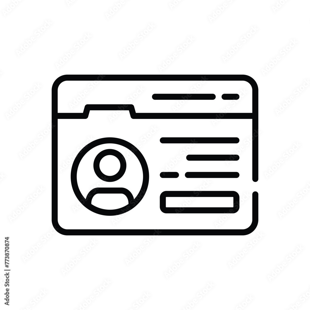 Personal Web Site vector icon design Personal Web Site vector icon design