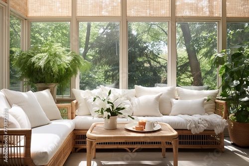 Bamboo Shades and Sunlit Spaces: Airy Sunroom Inspiration