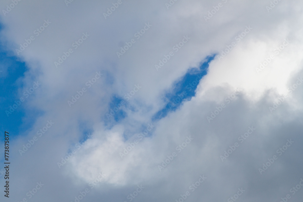 Obraz premium a photo of a cloudy sky. Sky background. natural clouds.