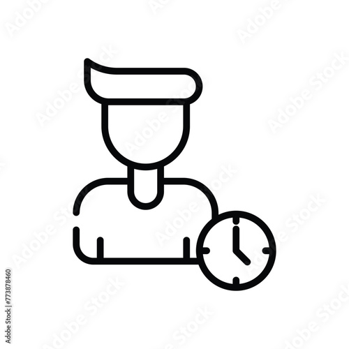 Person Hour vector icon design