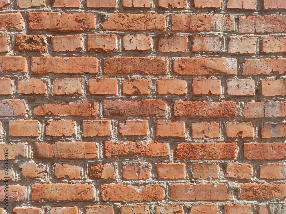 Obraz premium Texture of an old brick wall. Vintage background.