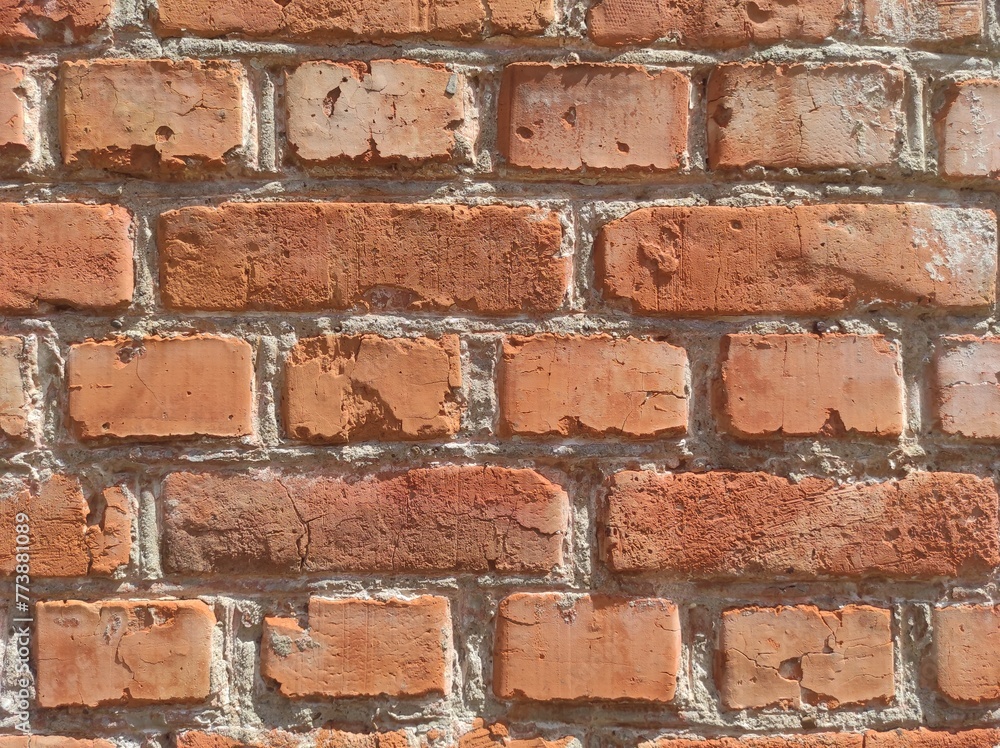 Obraz premium Texture of an old brick wall. Vintage background.