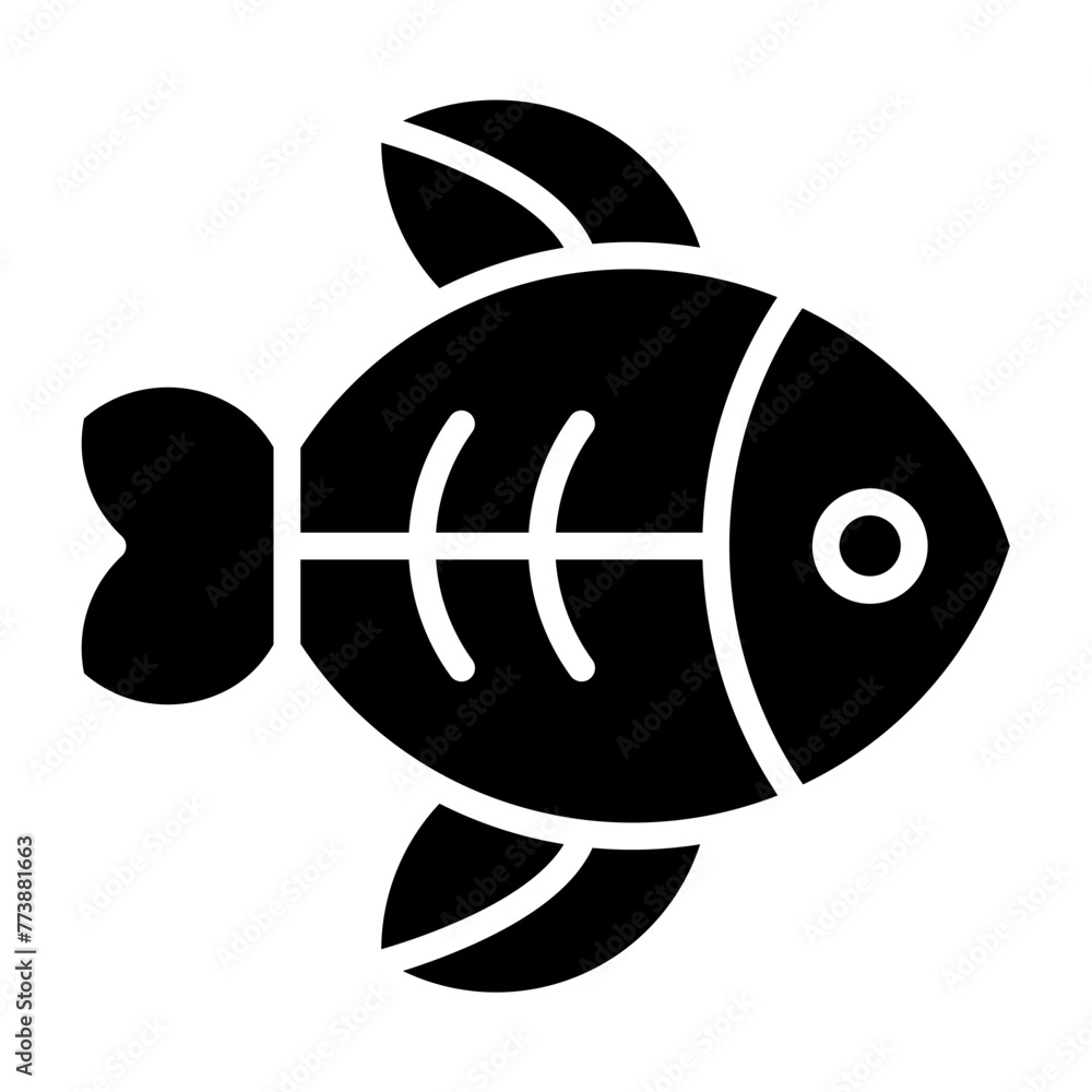 Fish glyph icon