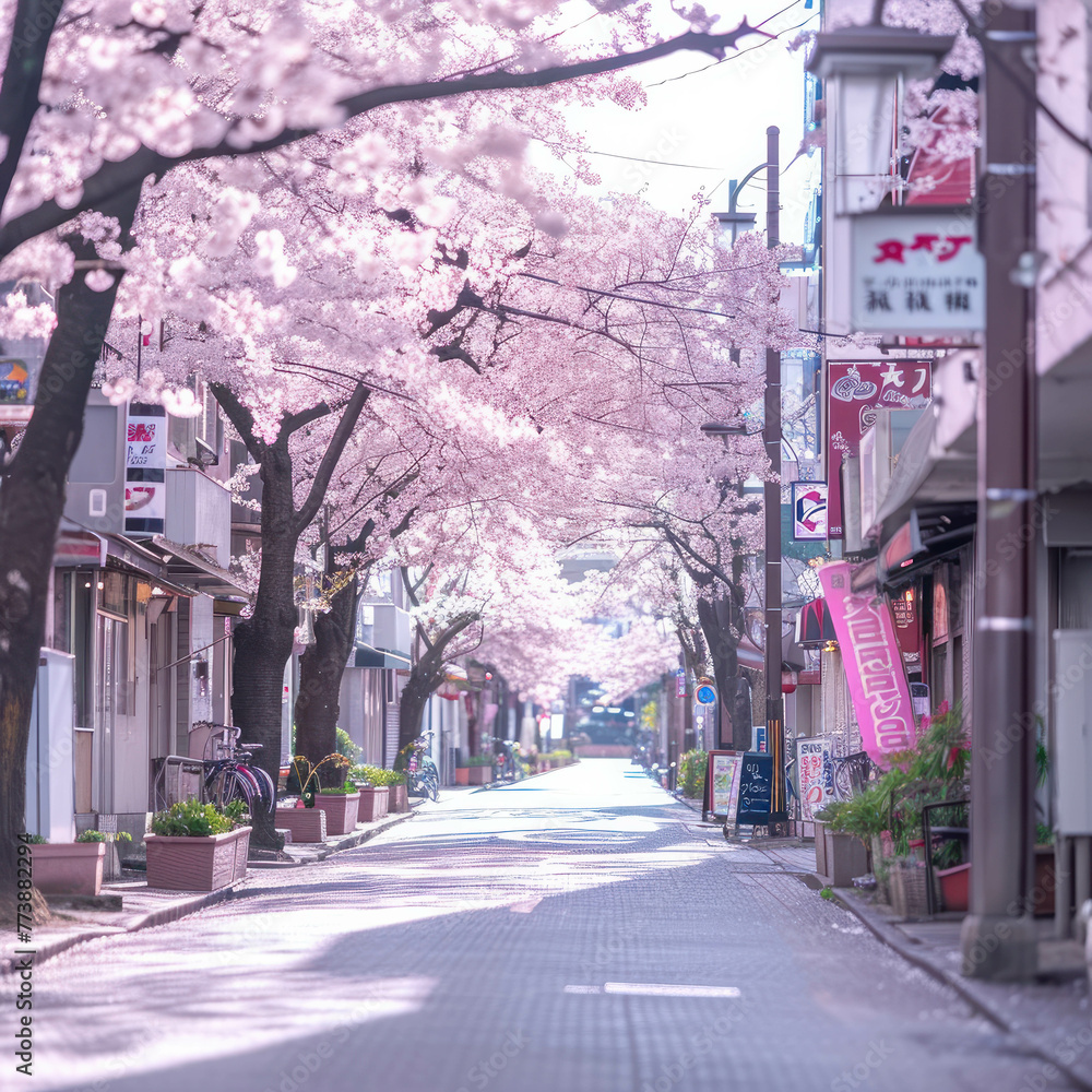 Dive into the vibrant world of Tokyo's cherry blossoms with this genuine 2023 photo, taken professionally and styled with a cinematic touch.