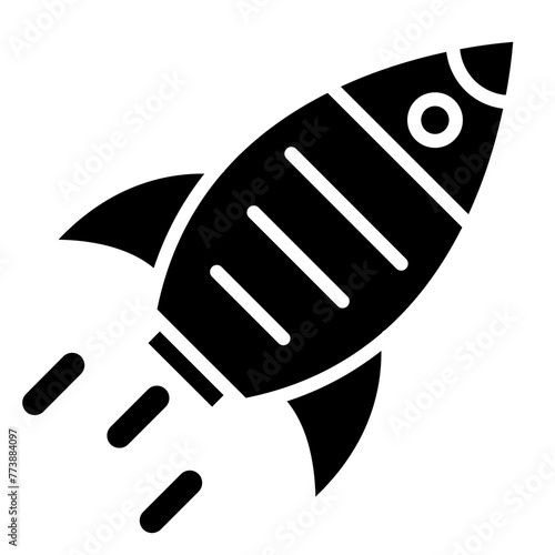 Rocket glyph icon