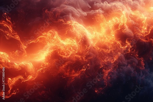 An explosion of light and power ignites a swirling cloud of smoke and glowing energy