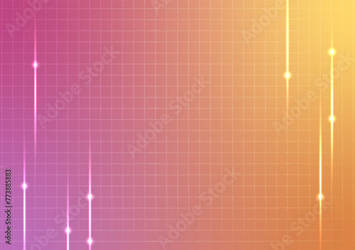 Square pink pattern orange gradient geomagnetic background