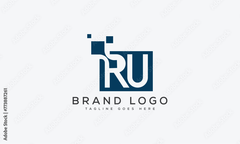 letter RU logo design vector template design for brand letter RU logo design vector template design for brand