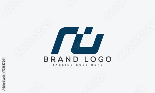 letter RU logo design vector template design for brand