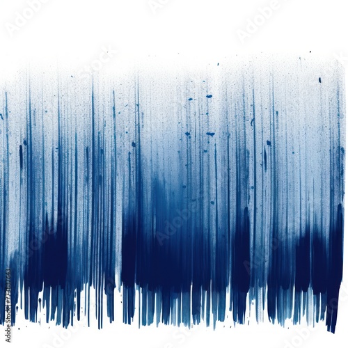 Indigo thin barely noticeable paint brush lines background pattern isolated on white background gritty halftone