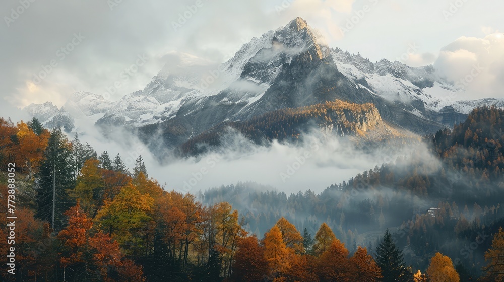 landscape with mountain