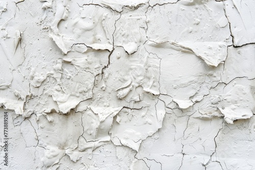 Copy Space White. Grunge Texture of Dirty White Paint Concrete Wall