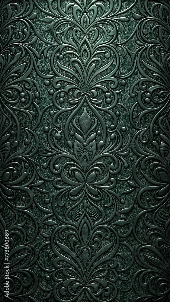 Background imitating soft leather green skin