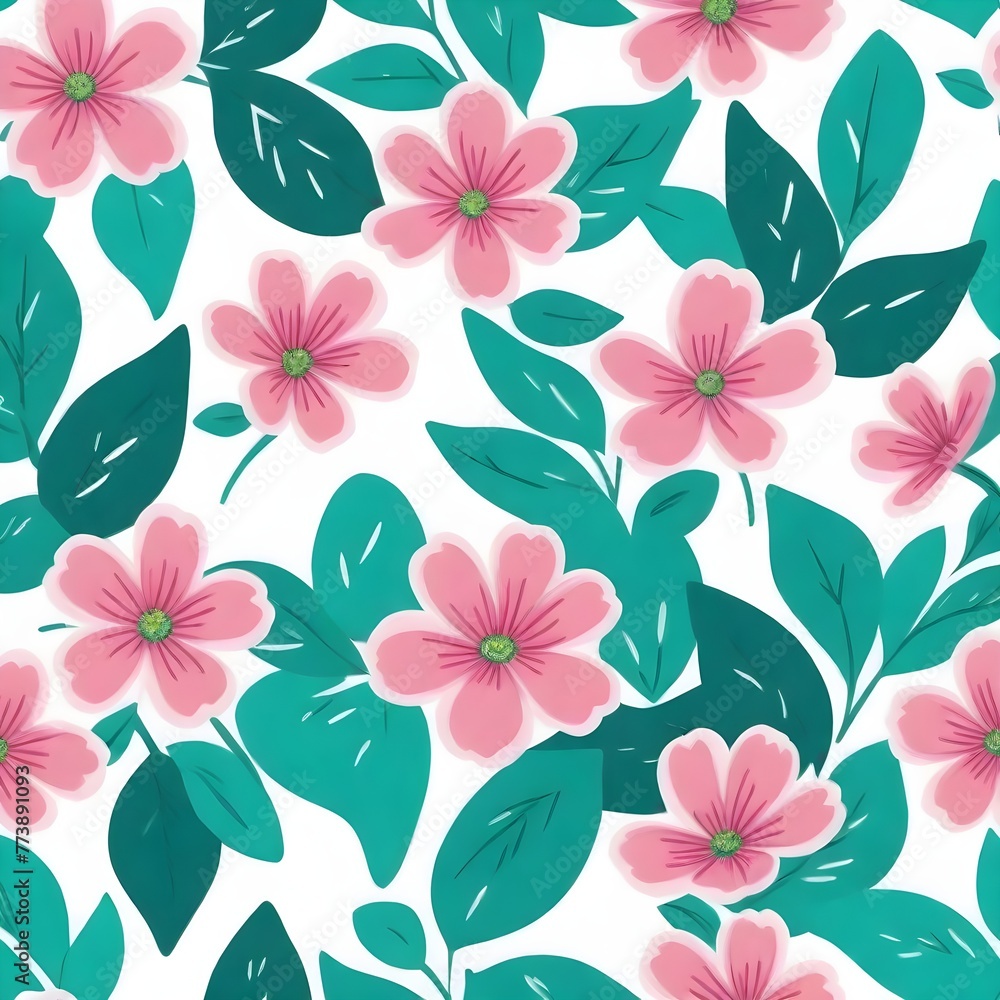 Floral leaves pattern Floral leaves pattern