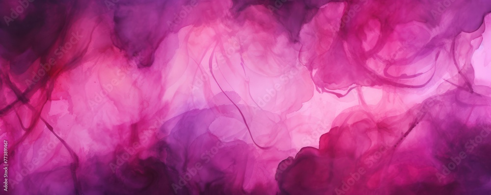 Magenta abstract watercolor stain background pattern