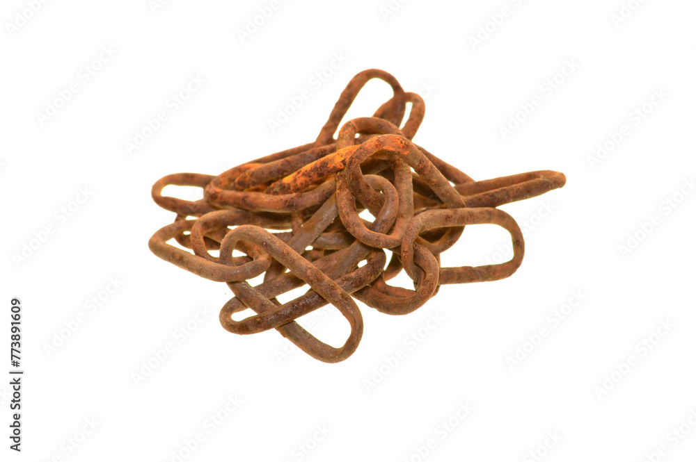 rusty chain isolated on white background rusty chain isolated on white background
