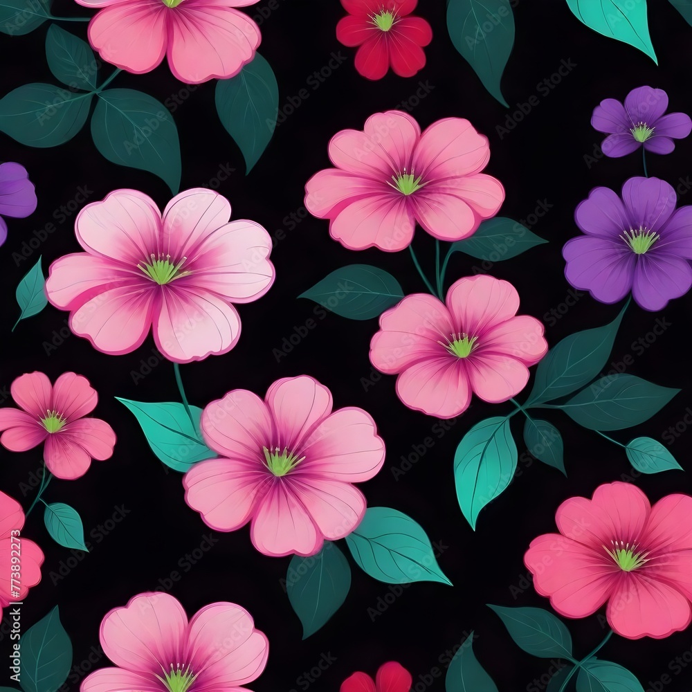 Floral leaves pattern Floral leaves pattern