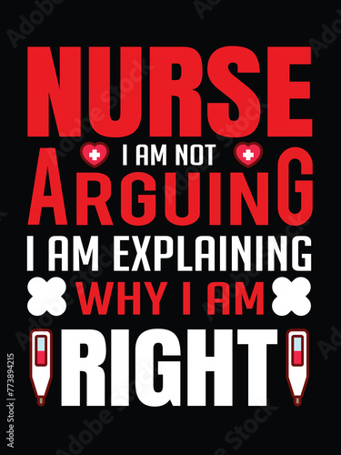 Nursing t-shirt design concept (ID: 773894215)
