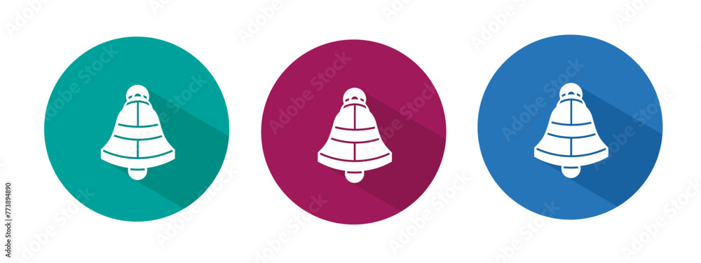 Icon for bell vector illustration in flat. Icon for bell vector illustration in flat.