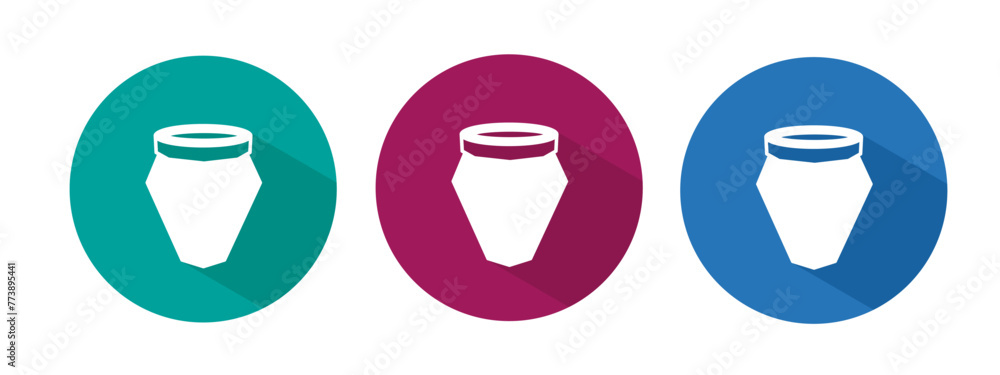 Icon for potted vector illustration in flat. Icon for potted vector illustration in flat.