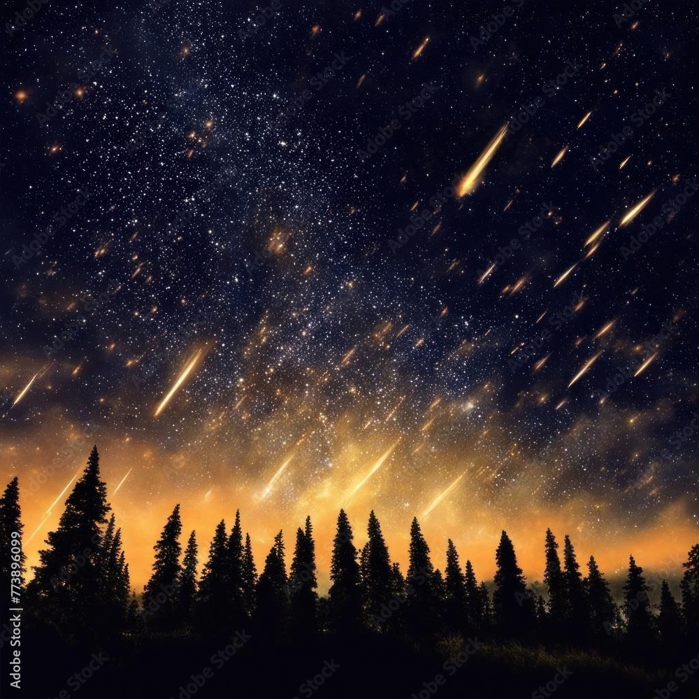 Fototapeta premium Night sky, stars and space.