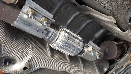 Quadro su tela Automobile exhaust bellows silencer