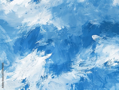 Painted Texture Background. Light Blue Abstract Artistic Background with Calm Cloud Design