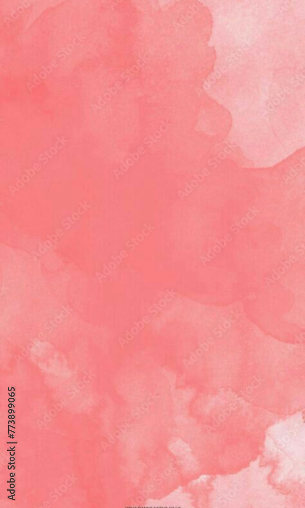 pink watercolor background with a white background