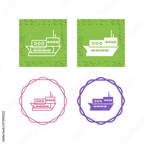 Delivery Ship Vector Icon