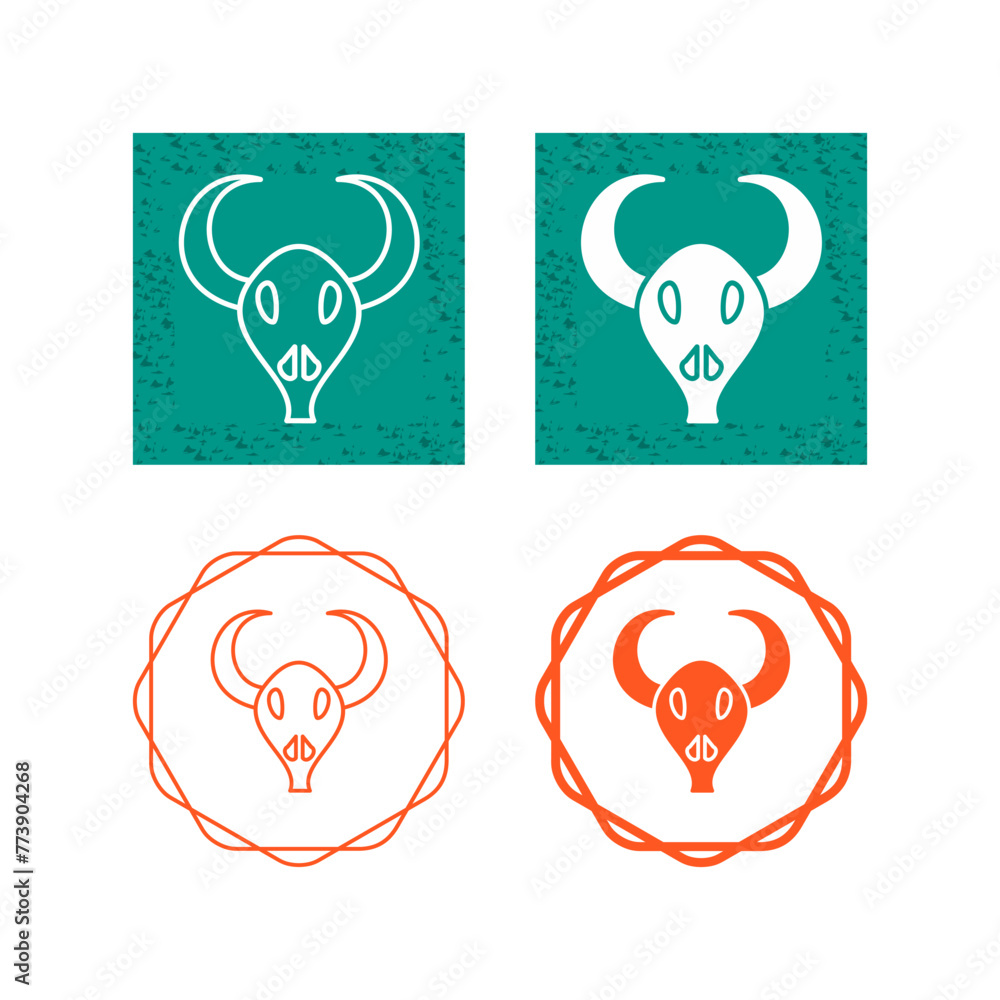 Bull Horns Vector Icon Bull Horns Vector Icon