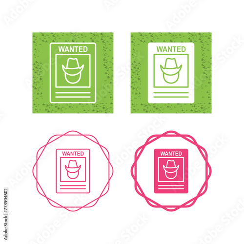 Wanted Poster Vector Icon