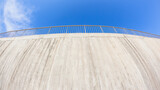 High Wall Steel Fence Railing Blue Sky