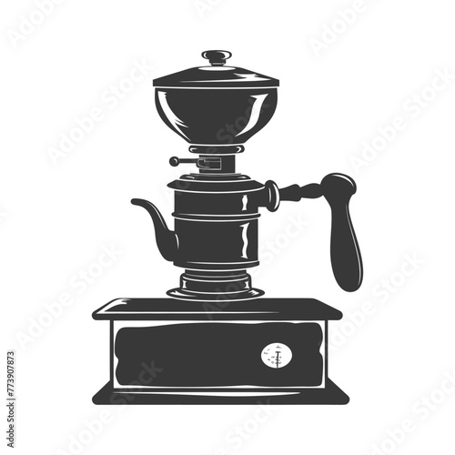 silhouette coffee grinder black color only