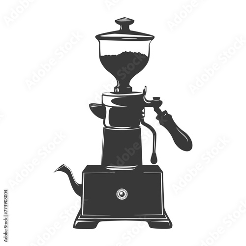 silhouette coffee grinder black color only