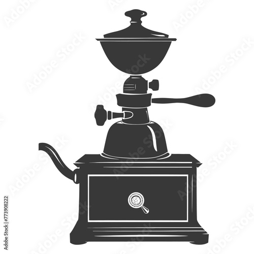 silhouette coffee grinder black color only
