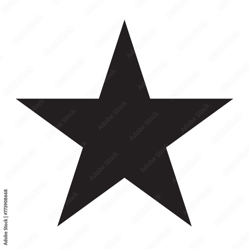Fototapeta premium star vector logo. alone star.