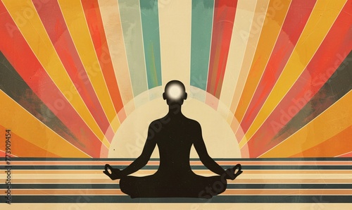 Mindful Meditation A Yoga-Inspired Poster Generative AI