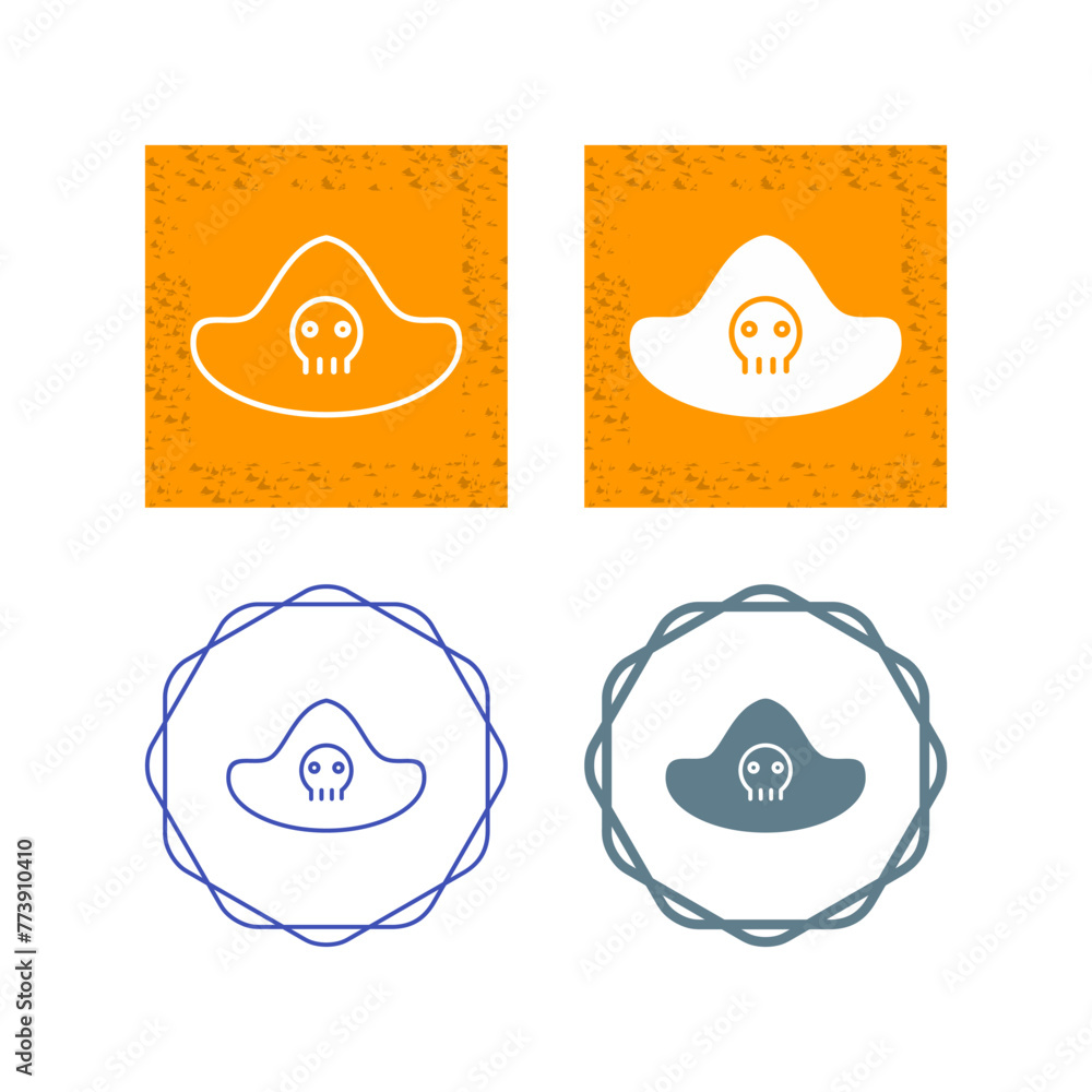 Pirate Hat Vector Icon Pirate Hat Vector Icon