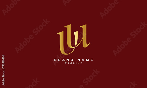 VUW, VWU, UVW, UWV, WUV, WVU, VU, UV, Abstract initial monogram letter alphabet logo design photo