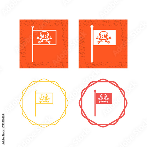 PIrate Flag Vector Icon