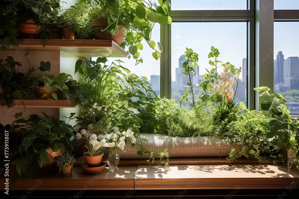 Indoor Oasis: Elegant Manhattan Penthouse Designs with Lush Greenery & Biophilic Flair