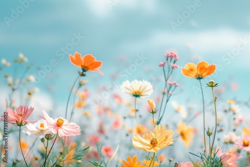 Blooming Bliss A Vibrant Flower Field in Full Bloom Generative AI © Bipul Kumar